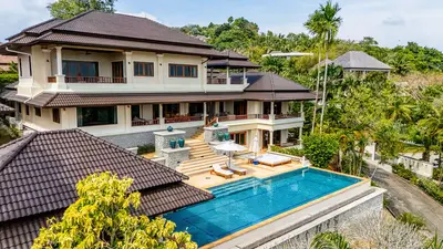 5-Bedroom Bangtao Villa with Hilltop Views and Infinity Pool